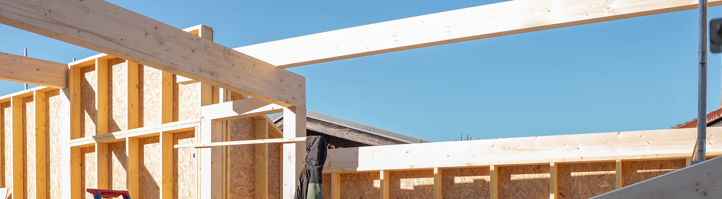 Couverture bac acier sur maison ossature bois, Haute-Savoie