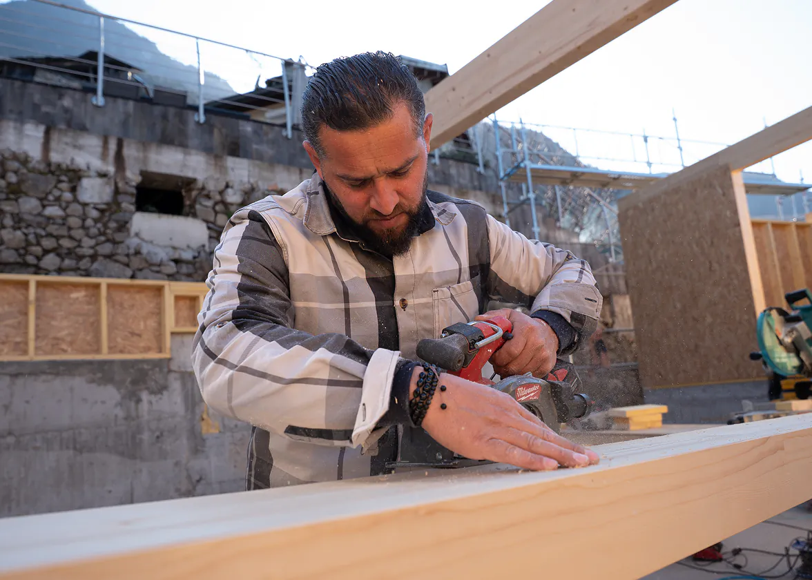 Charpente fermette bois pour construction neuve, Haute-Savoie