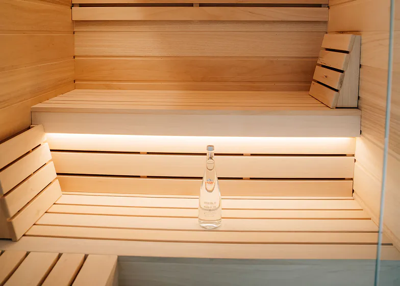 Sauna extérieur en épicéa, chantier Chablais
